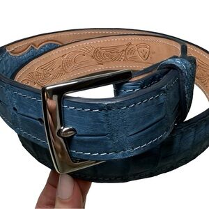 Custom Hand Tooled Leather Belt Made in Montana